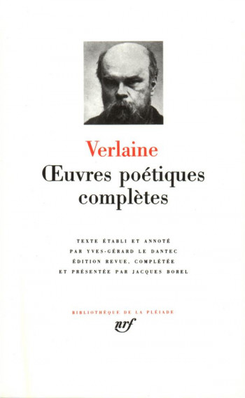 OEUVRES POETIQUES COMPLETES - VERLAINE - GALLIMARD