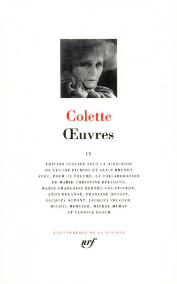 OEUVRES TOME 4 - COLETTE - GALLIMARD