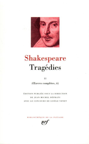 TRAGEDIES TOME 2 - SHAKESPEARE/BARTON - GALLIMARD