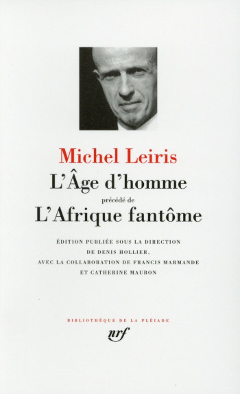 L'AGE D'HOMME  -  L'AFRIQUE FANTOME - LEIRIS MICHEL - Gallimard