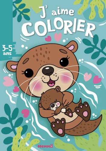 J'AIME COLORIER : LOUTRES  -  3/5 ANS - PIETTE NADINE - HEMMA