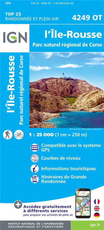 4249OT L'ILE ROUSSE PNR DE LA CORSE - XXX - MICHELIN