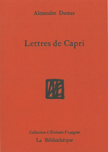 LETTRES DE CAPRI - DUMAS ALEXANDRE - BIBLIOTHEQUE