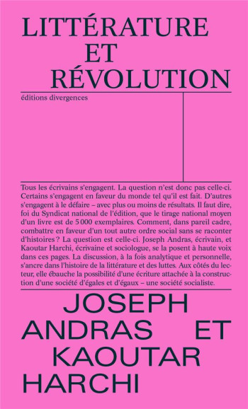 LITTERATURE ET REVOLUTION - ANDRAS/HARCHI - DIVERGENCES