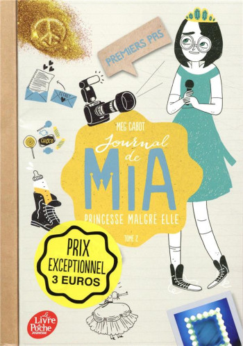 JOURNAL DE MIA  -  PRINCESSE MALGRE ELLE T.2 : PREMIERS PAS - CABOT MEG - HACHETTE