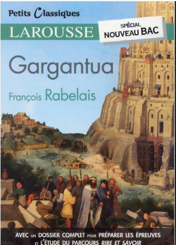 GARGANTUA - RABELAIS FRANCOIS - LAROUSSE