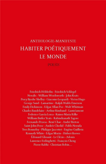 HABITER POETIQUEMENT LE MONDE  -  ANTHOLOGIE-MANIFESTE - BRUN FREDERIC - BOOKS ON DEMAND
