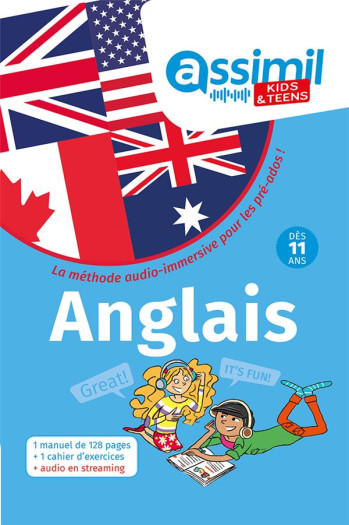 KIDS et TEENS - 100% ENGLISH : ANGLAIS - MONNIER/OKIDOKID - ASSIMIL