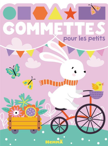 GOMMETTES POUR LES PETITS : LAPIN VELO - COLLECTIF - HEMMA