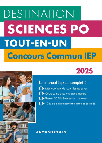 DESTINATION SCIENCES PO - CONCOURS COMMUN IEP 2025 - TOUT-EN-UN - Dimitri Delarue - ARMAND COLIN