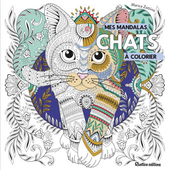 MANDALAS A COLORIER  -  CHATS - ZOTTINO MARICA - RUSTICA