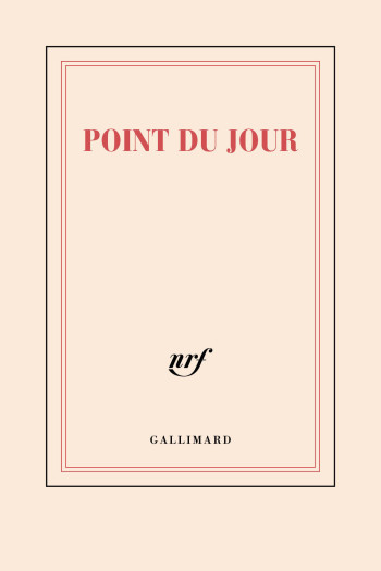 CARNET NOTES #034;POINT DU JOUR#034; (PAPETERIE) - COLLECTIFS GALLIMARD, Collectifs, Collectifs - GALLIMARD CARNET NOTES #034;POINT DU JOUR#034; (PAPETERIE) - COLLECTIFS GALLIMARD, Collectifs, Collectifs - GALLIMARD