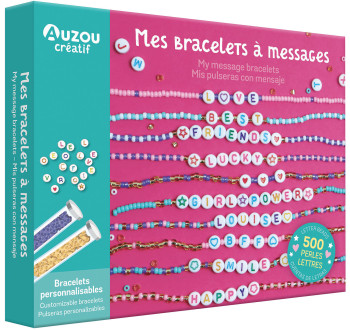 MON COFFRET D'ARTISTE - MES BRACELETS À MESSAGES -  - AUZOU