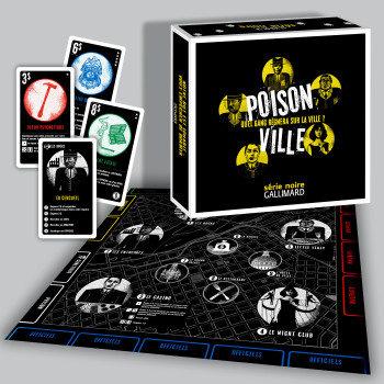 POISON VILLE - LE JEU DE LA SERIE NOIRE - QUEL GANG REGNERA SUR LA VILLE ? -  NICOLAS BONNEFOY - GALLIM LOISIRS