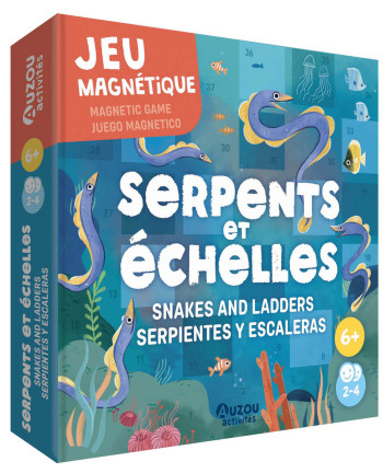 JEU MAGNETIQUE - SERPENTS ET ECHELLES - DE PEDRO PATRI - AUZOU