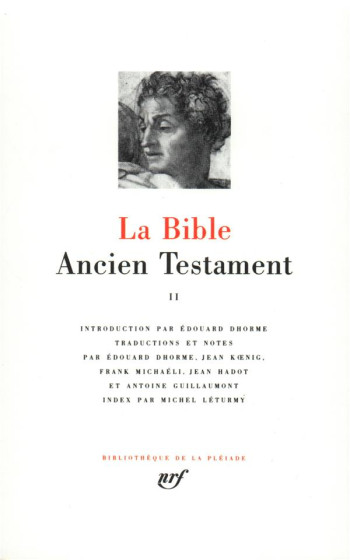 LA BIBLE  -  ANCIEN TESTAMENT TOME 2 - ANONYME - GALLIMARD