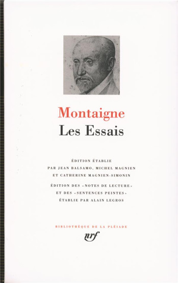 LES ESSAIS - MONTAIGNE MICHEL DE - GALLIMARD