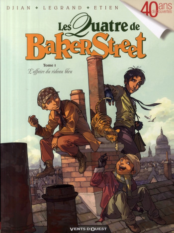 LES QUATRE DE BAKER STREET TOME 1 : L'AFFAIRE DU RIDEAU BLEU - DJIAN/LEGRAND/ETIEN - VENTS D'OUEST