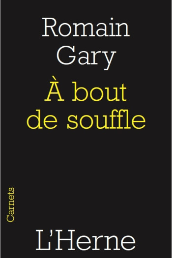 BOUT DE SOUFFLE (A) - GARY ROMAIN - L'HERNE