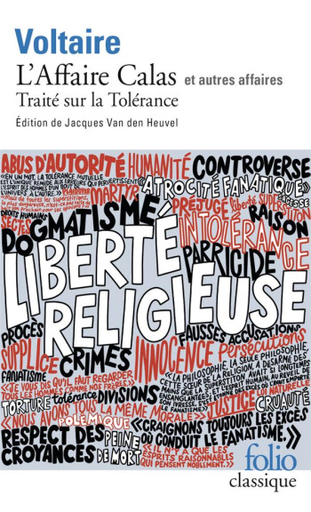 L'AFFAIRE CALAS ET AUTRES AFFAIRES - TRAITE SUR LA TOLERANCE - VOLTAIRE - GALLIMARD