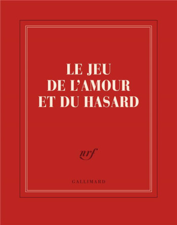 LE JEU DE L'AMOUR ET DU HASARD - COLLECTIF - NC