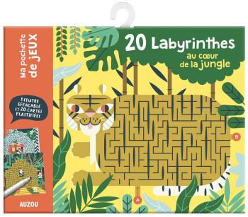 MA POCHETTE DE JEUX - 20 LABYRINTHES AU COEUR DE LA JUNGLE -  Loulou & Tummie - AUZOU