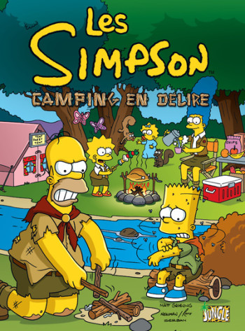 LES SIMPSON  - TOME 1 CAMPING EN DÉLIRE - Matt Groening - JUNGLE