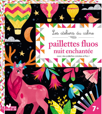 PAILLETTES FLUO NUIT ENCHANTÉE - BOÎTE AVEC ACCESSOIRES -  Lili la Baleine - DEUX COQS D OR