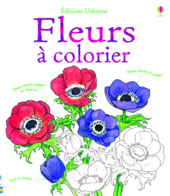 FLEURS À COLORIER - Susan Meredith - USBORNE