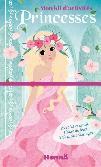 PRINCESSES - MON KIT D'ACTIVITES (FOND BLEU) - DELANSSAY CATHY - HEMMA