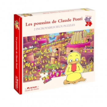 LES POUSSINS DE CLAUDE PONTI - 2 INCROYABILICIEUX PUZZLES - PONTI CLAUDE - EDL