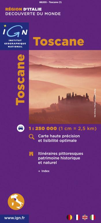 TOSCANE  1/250.000 - XXX - IGN