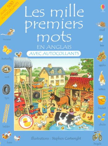 LES MILLE PREMIERS MOTS EN ANGLAIS AVEC - AMERY/CARTWRIGHT - USBORNE