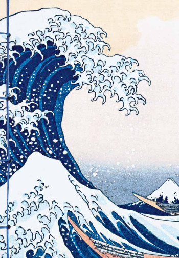 CARNET HAZAN HOKUSAI, LA GRANDE VAGUE DE KANAGAWA 16 X 23 CM (PAPETERIE) - XXX - HAZAN