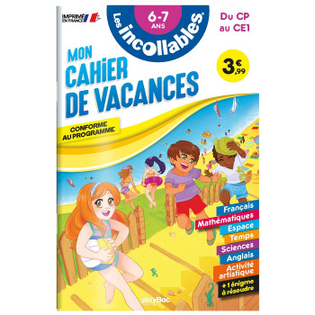 CAHIER DE VACANCES 2024 - LES INCOLLABLES - CP AU CE1 - 6/7 ANS - AGNES ROY/MOEMAI - PLAY BAC