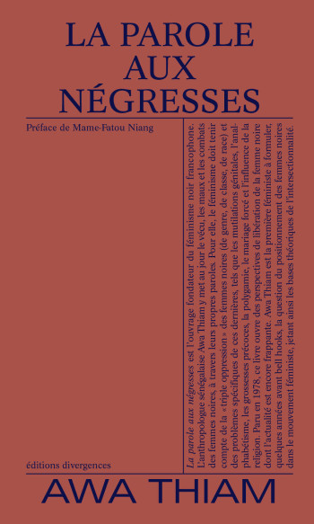 LA PAROLE AUX NEGRESSES - THIAM AWA - DIVERGENCES