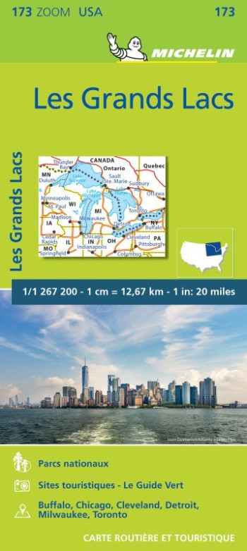 CARTE ZOOM CARTE LES GRANDS LACS - XXX - MICHELIN