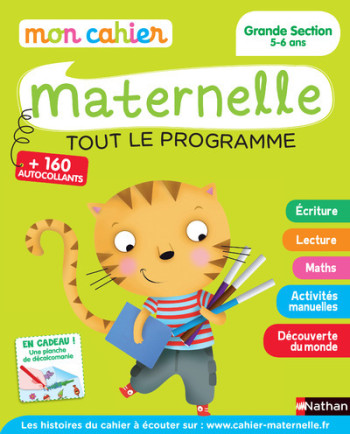 MON CAHIER MATERNELLE - GRANDE SECTION 5-6 ANS - VILLANI JEANNINE - NATHAN