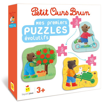 MES PREMIERS PUZZLES EVOLUTIFS PETIT OURS BRUN - BOUR DANIELE - BAYARD JEUNESSE