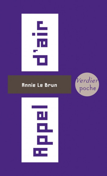 APPEL D'AIR - LE BRUN ANNIE - VERDIER