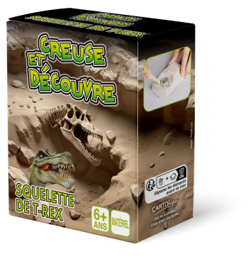 SQUELETTE DE DINOSAURE A DETERRER - CREUSE ET DECOUVRE - XXX - CARTOTHEQUE EGG