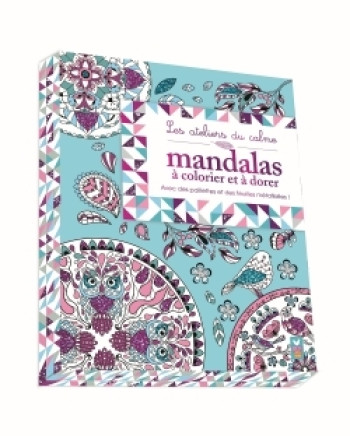 Mandalas à colorier et à dorer - coffret avec accessoires -  Lili la Baleine - DEUX COQS D OR