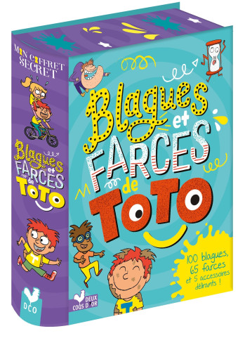 Blagues et farces de Toto - coffret avec accessoires -   - DEUX COQS D OR