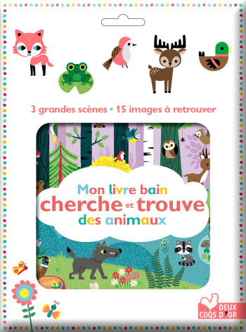 Mon premier livre bain Cherche & Trouve des animaux -  Gwé - DEUX COQS D OR