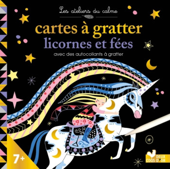 Mini cartes à gratter licornes et fées -   - DEUX COQS D OR