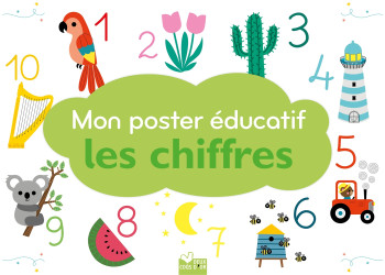 Mon poster éducatif - Les chiffres -  Gwé - DEUX COQS D OR