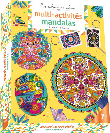 Créations mandalas - coffret avec accessoires - CINZIA SILEO - DEUX COQS D OR