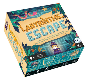 Labyrinthe escape - boîte avec cartes et accessoires - Julien Hervieux - DEUX COQS D OR