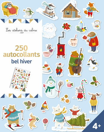 250 autocollants - Bel Hiver - Corinne Demuynck - DEUX COQS D OR