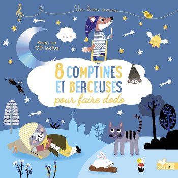 8 comptines et berceuses pour faire dodo - livre avec CD -   - DEUX COQS D OR